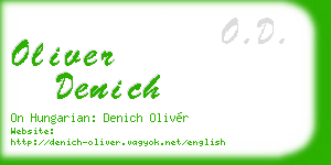 oliver denich business card